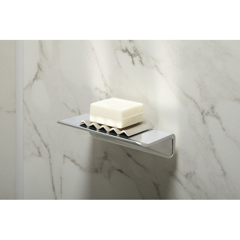 Choreograph Shower Shelf, Bright Polished Silver