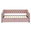 Lit de jour simple tapissier avec lit gigogne escamotable-423639972