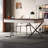 Rectangular Solid + Manufactured Wood+Stainless Steel with 2 drawers desk-109026495
