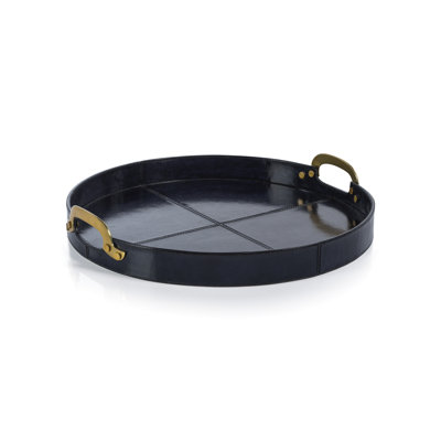 Zodax Harlow MDF/ Cardboard/ Leather/ Aluminum Tray