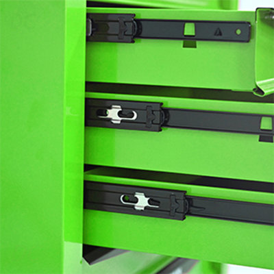 Coffre à outils roulant en métal avec 7 tiroirs, armoire à outils à 7 tiroirs de 20 po avec glissières à roulement à billes, rangement pour boîte à outils en acier - VERT, buffet