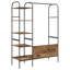 Clothes Rack With Shelf 120 X 44 X 160 Cm Engineered Wood-880567907