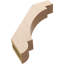 Attelle de genou en faux bois de cèdre brut Timberthane, l 3 po x P 16 po x H 16 po, brun clair apprêté-88135280