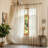 Boho Macrame Curtains 72" Linen 2 Panels