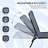 4 Reclining Chair - Outdoor Lounge With Breathable Mesh Seat, Gray For Beach, Yard Adjustable Foldable Lounge, Seat