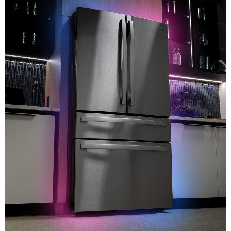 GE Profile™ ENERGY STAR® 28.7 Cu. Ft. Smart Fingerprint Resistant 4-Door French-Door Refrigerator With Dual-Dispense AutoFill Pitcher