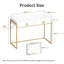 Bureau de coiffeuse avec 2 tiroirs de rangement Denerick