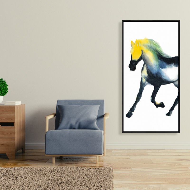 Cheval au galop, reproduction sur toile