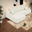 Canapé d'angle à compression, canapé en chenille de 274 cm (108 pouces), salon moderne-542056526