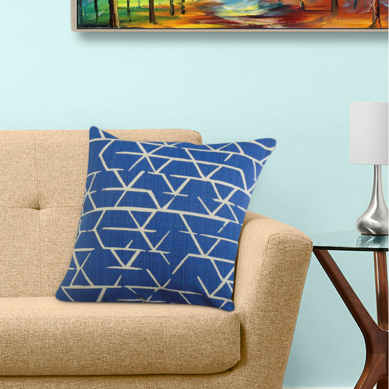 Coussin Umatilla, 26 po x 26 po, Coussin décoratif, Turquoise