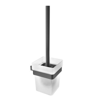Volkano Cinder Metal Toilet Brush And Holder