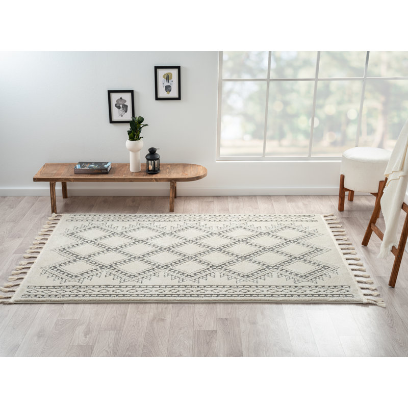 Delight Tapis white Rug, Rectangle 140 x 200cm