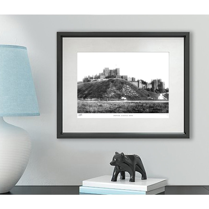Dover, Castle 1890 - Single Picture Frame Print, 45cm H x 60cm W x 2.3cm D
