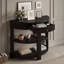 Console avec tiroir et tablettes-368969768