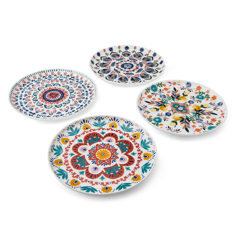 Mikasa Painted Medallion 9 In. Salad Plates