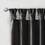 Rideaux luxueux en soie noire