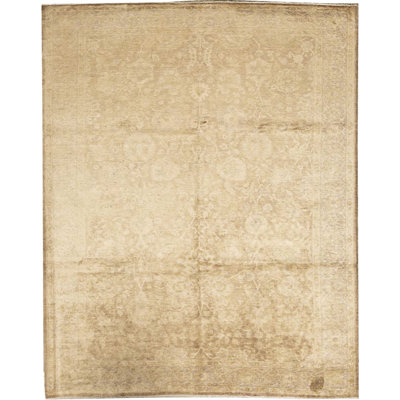 Silk Floral Area Rug