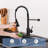 Kitchen Faucets with Pull Down Sprayer-113672251