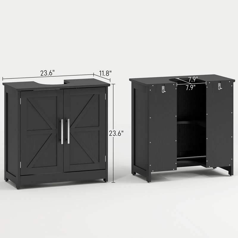 Meuble-lavabo 23,6 po avec rangement