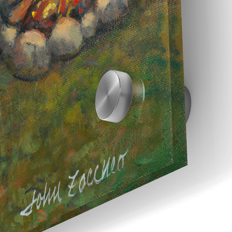«Pittoresque camping» par John Zaccheo, art mural en verre acrylique, H 24 po x l 36 po x P 0,2 po