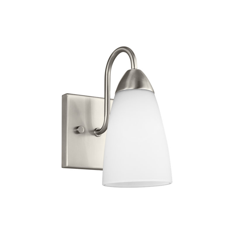 Argenta 1 - Light Armed Sconce, No, Brushed Nickel