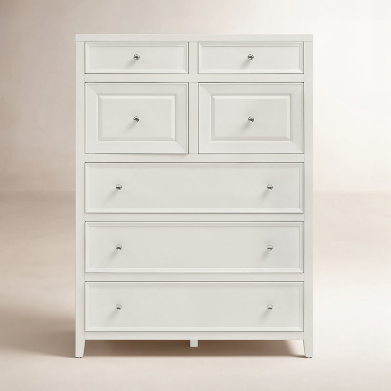 Commode 7 tiroirs l 44 po Rosalie, Blanc