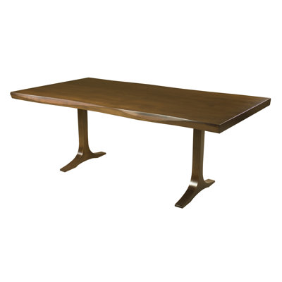 Table de salle à manger en bois massif bacher érable sculptured edge