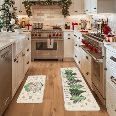  Tapis de porte anti-usure pour l'entrée de Noël