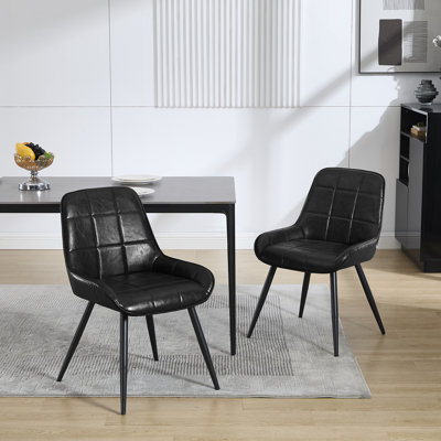 Hausmann 47cm H Upholstered Metal Side Chair
