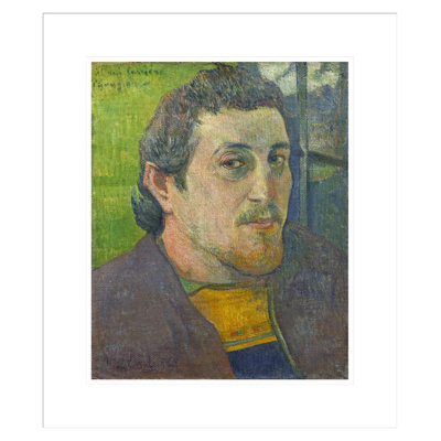 Self-Portrait Dedicated to Carriere by Paul Gauguin - Framed Giclee Print