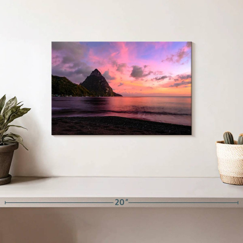 Soufriere Purple Gillard Sunset, 8" H x 12" W