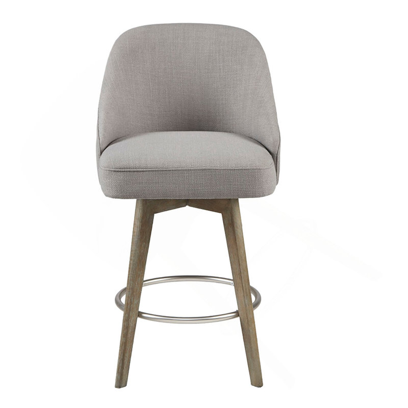 Tabouret de comptoir avec siège pivotant, Gris