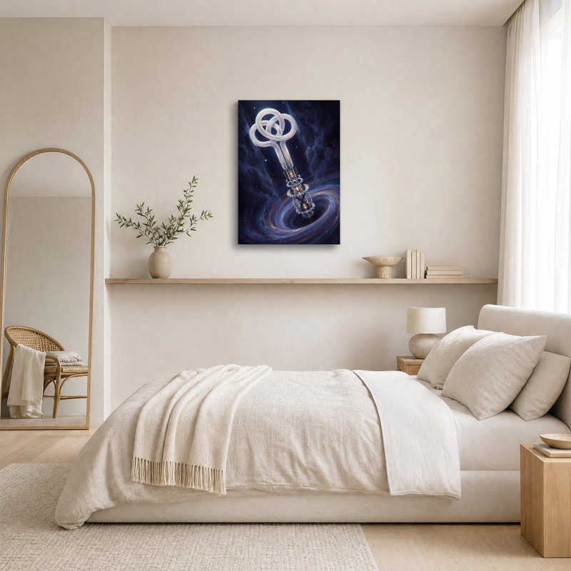 Art mural sur toile nébuleuse tourbillonnante, H 36 po x l 24 po
