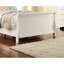 Lit double en contreplaqué blanc avec design et pieds de chambre à coucher de couleur-1215649780