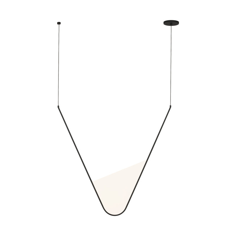 Mizu 1 - Light LED Pendant, 33.7" H x 32.6" W x 1.3" D