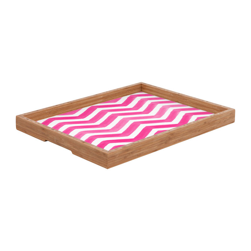 Bamboo Tray, Pink