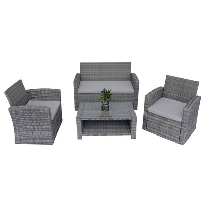 118cm Wide Outdoor Patio Sofa