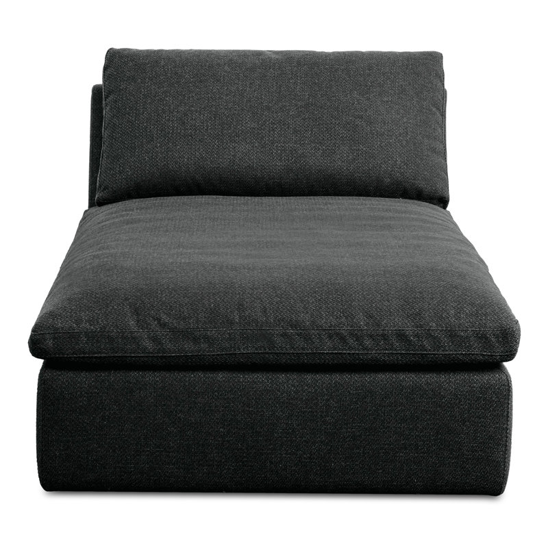 Miles Outdoor Chaise Lounge, Charcoal