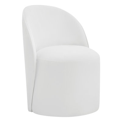 Lola Upholstered Side Chair with Swivel Casters