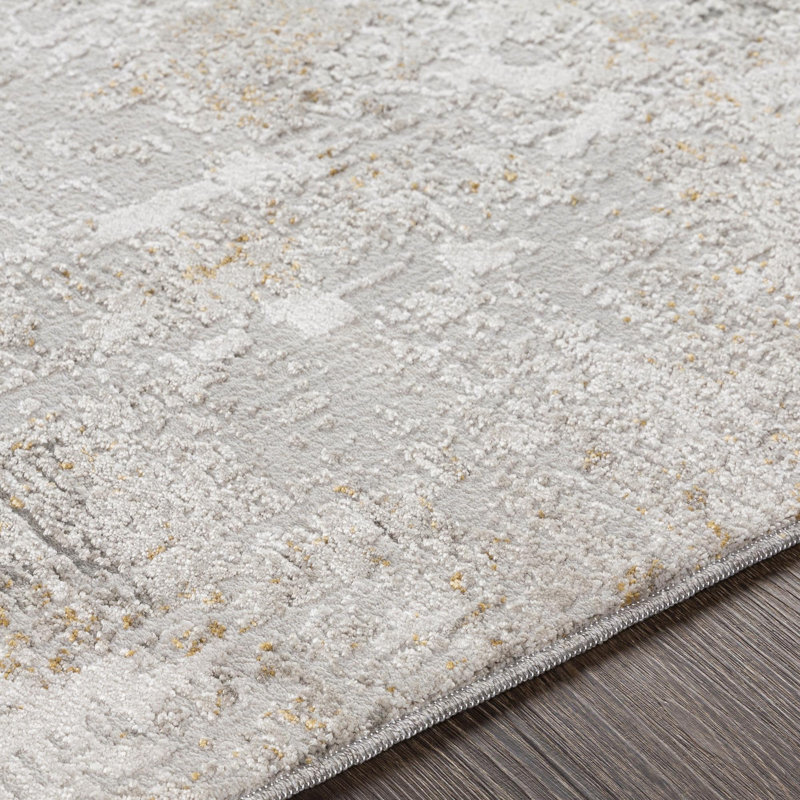 Tapis gris clair Giuditta, Rectangle 2 pi 7 po x 4 pi
