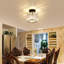 Kosuna Crystal Semi Flush Mount