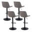 Swivel Upholstered Adjustable Height Counter Stool with Metal Frame-1992063749-1992063864