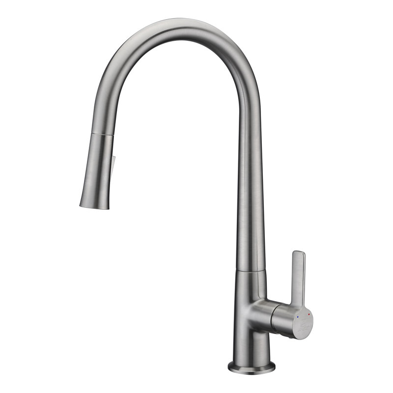 ANZZI Orbital Series Pull Down Kitchen Faucet, Brushed Nickel