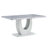 Kimara 7-Piece Modern 63" Rectangular Faux Marble Pedestal Dining Set-947337912-984882713