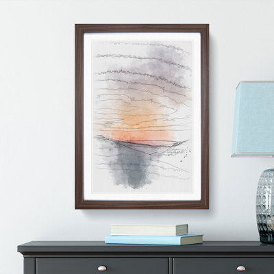Sunrise In Vigolo Vattaro Italy - Single Picture Frame Painting on MDF