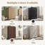 Commode 5 tiroirs cannelée pour chambre à coucher, commode moderne de 48 po de hauteur pour chambre à coucher, salon, couloir-1144100222