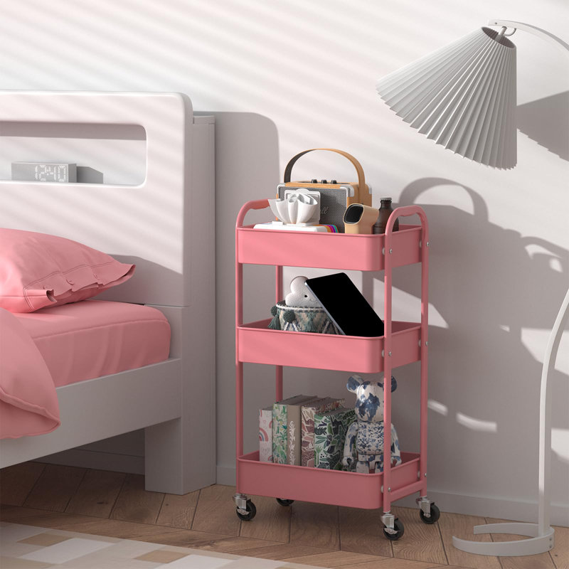 Chariot utilitaire roulant, Rose