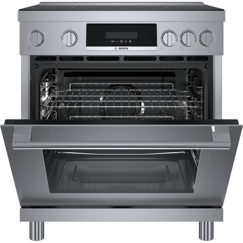 30" Bosch 800 Series Industrial-Style Induction Range
