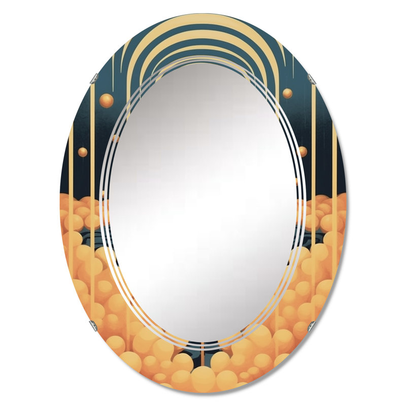 Birley - Miroir mural moderne ovale, 30 po x 20 po