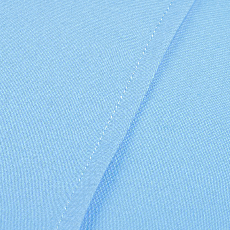 Drap plat seulement, drap de dessus en microfibre brossée 1800 - NTBAY, Très grand californien, Bleu ciel